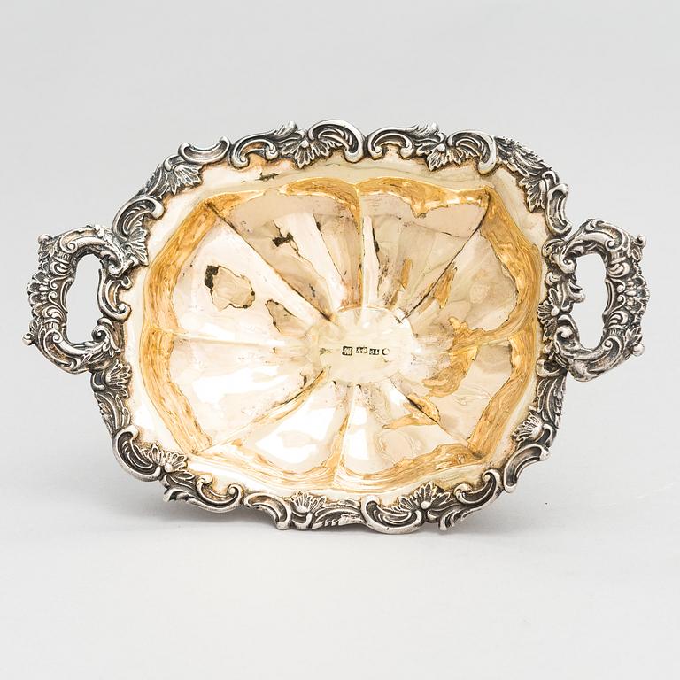 A parcel-gilt silver sweetmeat basket, Saint Petersburg, Russia 1847,assay master Dimitry Ilyich Tverskoy.