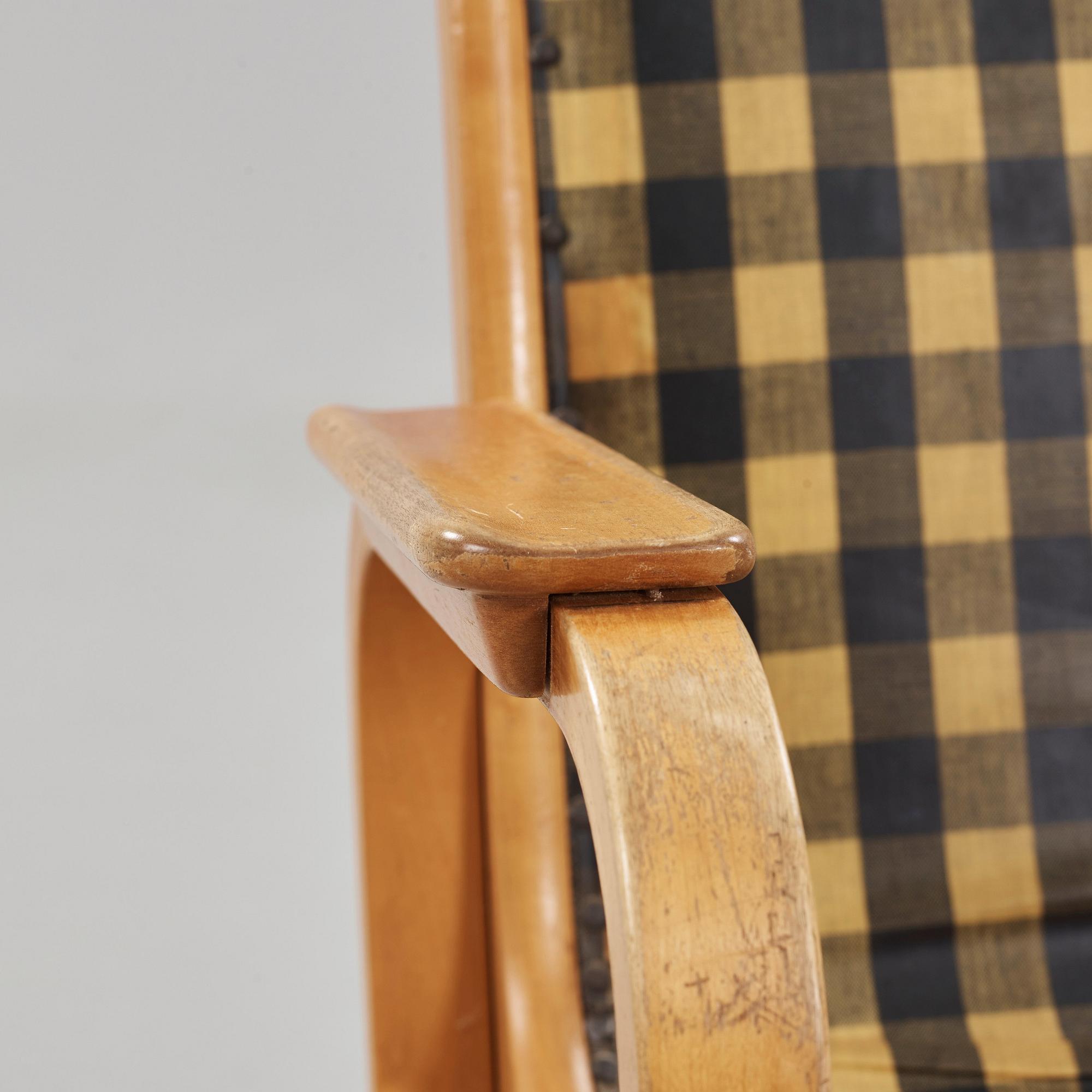 ALVAR AALTO, karmstol, Aalto design Hedemora, 1946-56.