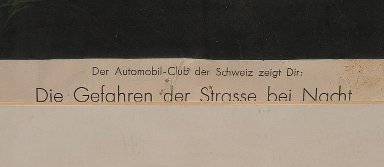 AFFISCH, Eugen Hartung, efter, 1900-talets första hälft.