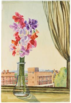 Josef Frank, "Finchley Road", a watercolour, dated 1960.