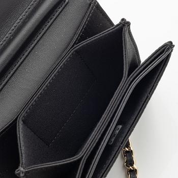 Chanel, väska, Mini Satin Camelia Chain bag.