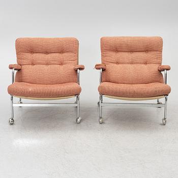 Bruno Mathsson, a pair of 'Karin' armchairs, Dux.