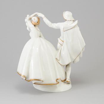 A porcelain figurine, Neapel, mid 20th century.