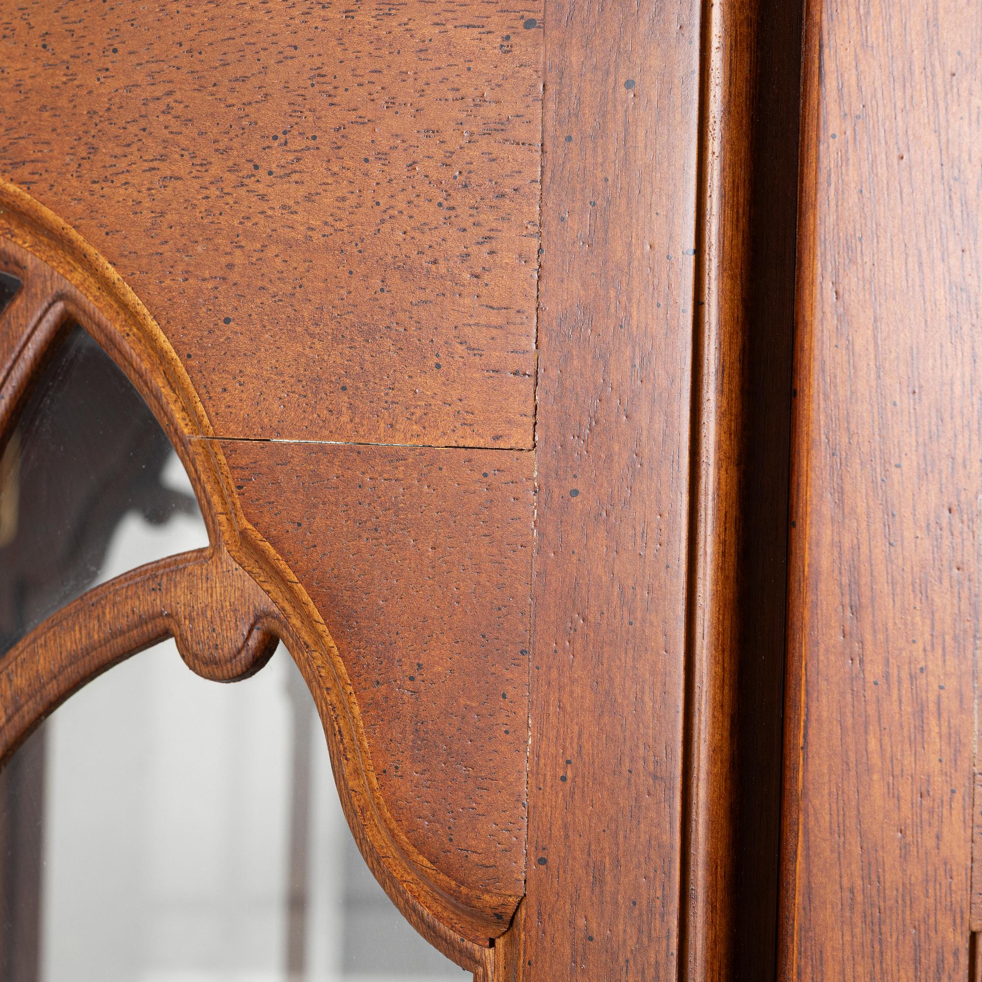 A Rococo style display cabinet, late 20th Century.