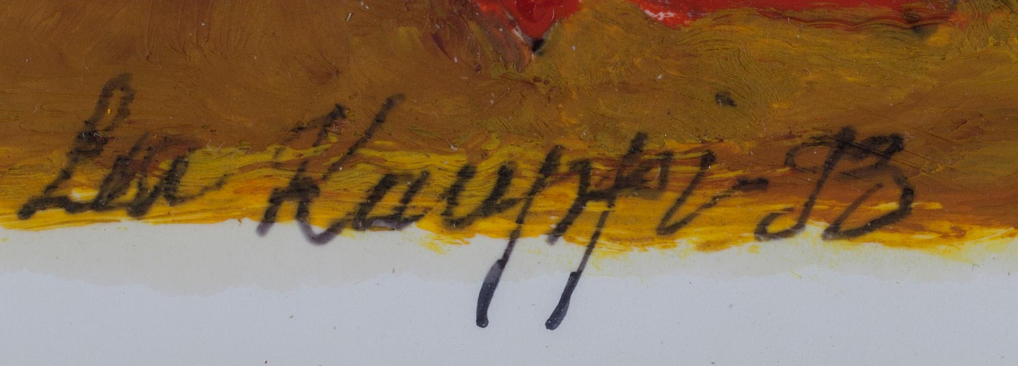 LEA KAUPPI, olja på papper, signerad och daterad -93.