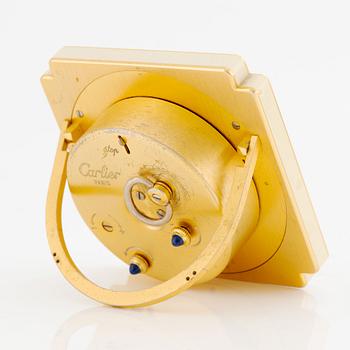 Cartier, Paris, bedside clock, 75 x 76 mm.