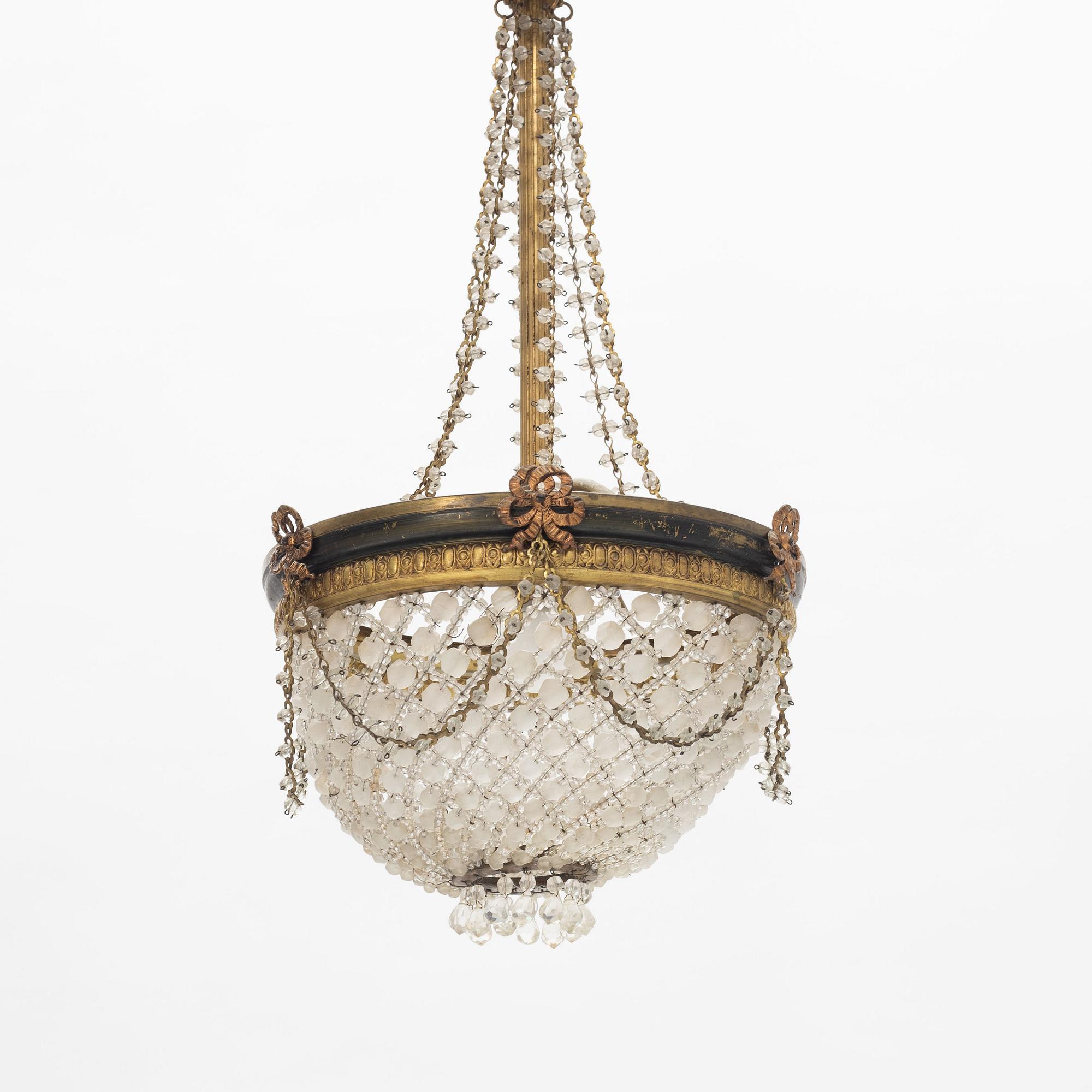 A ceiling light, early 20th Century.