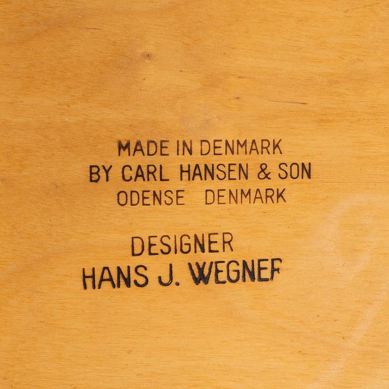 Hans J. Wegner, stolar 4 st, modellnr CH 30, Carl Hansen & Son, Danmark.
