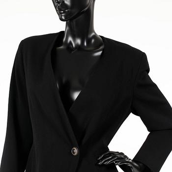 KL BY KARL LAGERFELD, a black wool jacket.