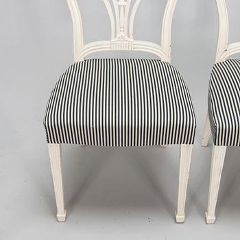Four George III style chairs, early 20th century.