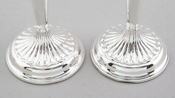 LJUSSTAKAR, 1 par, gustaviansk stil, Göteborg 1965.