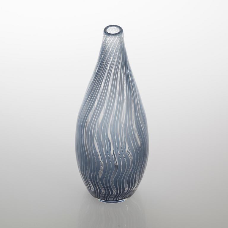 A 1950s "slipgraal" glass vase by EDWARD HALD for Orrefors.