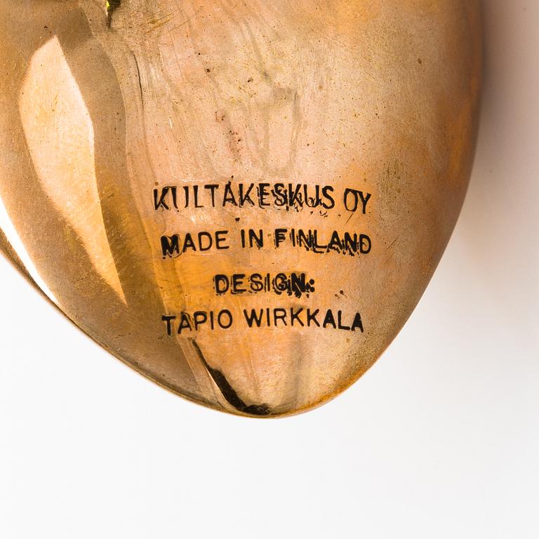 Tapio Wirkkala, a 'Sandpiper' sculpture, stamped Kultakeskus Oy Made in Finland Design: Tapio Wirkkala.