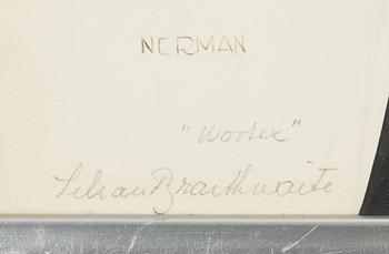 Einar Nerman, ink drawing, signed.