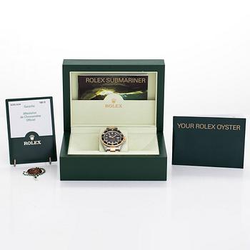 Rolex, Submariner, armbandsur, 40 mm.