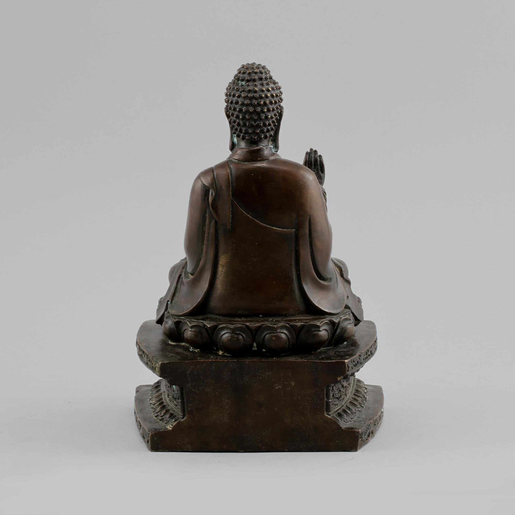 BUDDHA, brons, orientalisk, 1900/2000-tal.