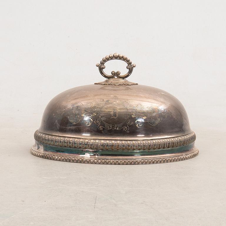 Cloche/Steak dome England early 20th century silver plate.