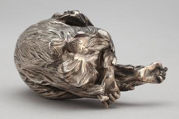 FIGURIN, silver, Kina, 1900-tal. Vikt ca 259 g.