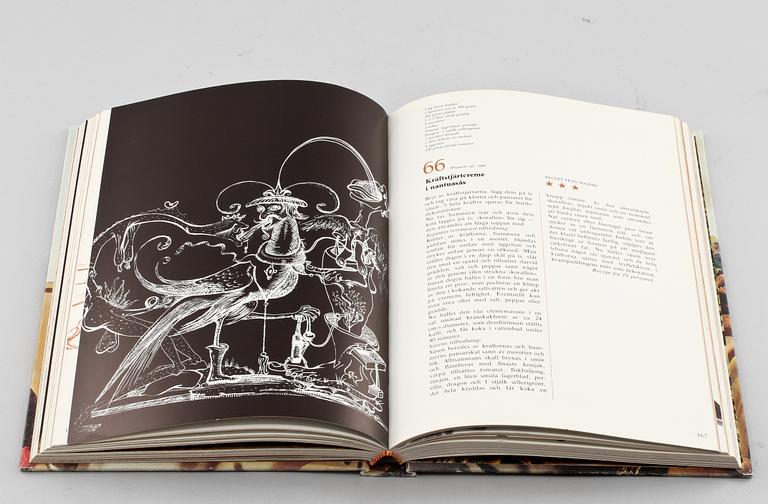 BOK, Salvador Dali, kokbok, numrerad 1048/3000 "Dinéerna med Gala", Stureförlaget AB, Stockholm 1975.