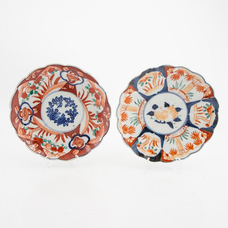 fat 12 st Japan Imari 1900-tal porslin.