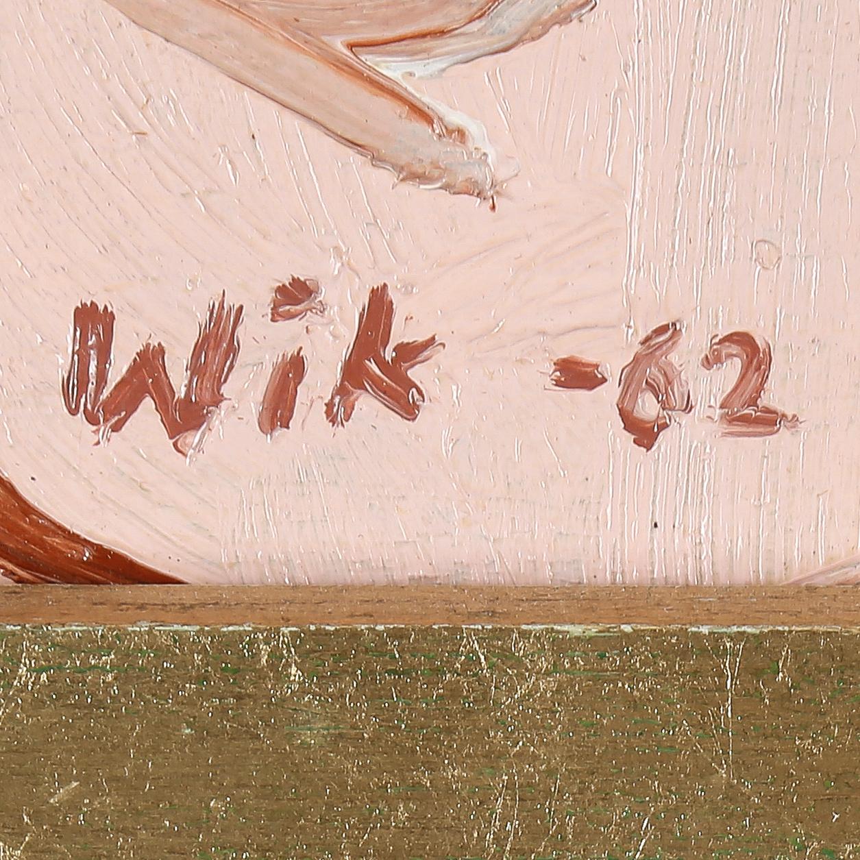 WILHELM WIK, olja på pannå, signerad och daterad -62.