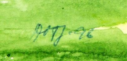 Ann-Marie Jönsson,  oil on paper signed and dated 96.