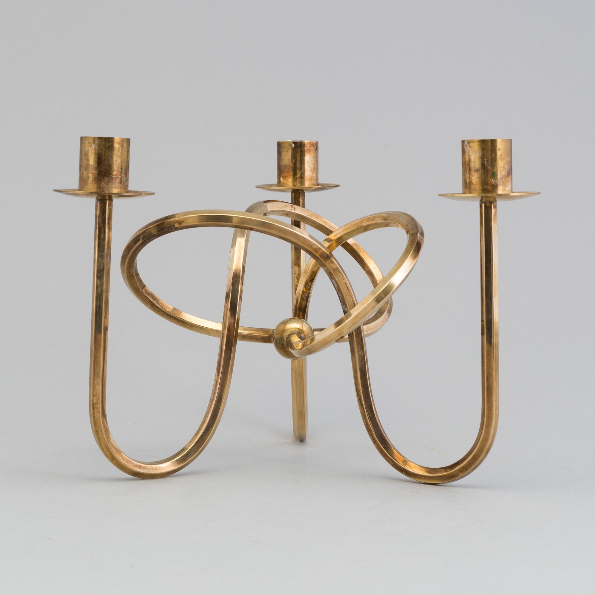 JOSEF FRANK, a brass candelabrum from Svenskt Tenn.