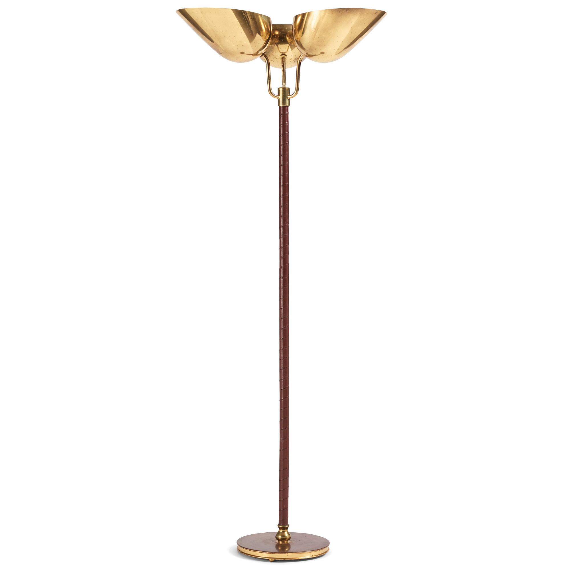 Carl-Axel Acking, golvlampa, modell "2645", Bröderna Malmströms metallvarufabrik, Malmö 1940-50-tal.