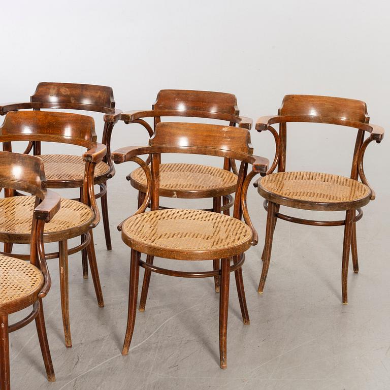 A SET OF 8 BENTWOOD CHAIRS SECOND HALF OF 20TH CENTURY.