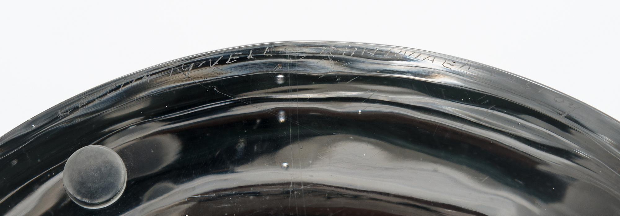 Helena Tynell, A 'Waterfront stones' sculpture signed Helena Tynell Riihimäen Lasi Oy.