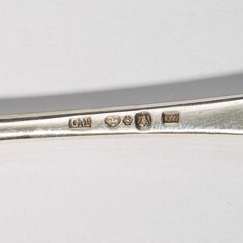 Gustaf Möllenborg, bestickuppsättning 49 delar, silver, Stockholm 1906.