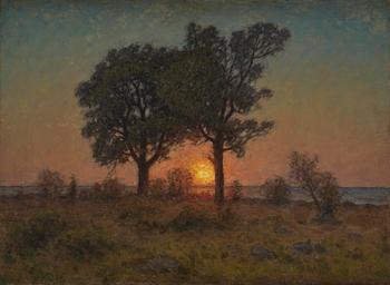 705. Per Ekström, Coastal landscape at sunset.