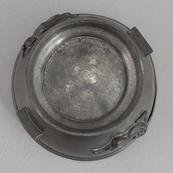 Anna Petrus & Estrid Ericsson, a model 326b pewter bowl, Firma Svenskt Tenn, Sweden, 1927.
