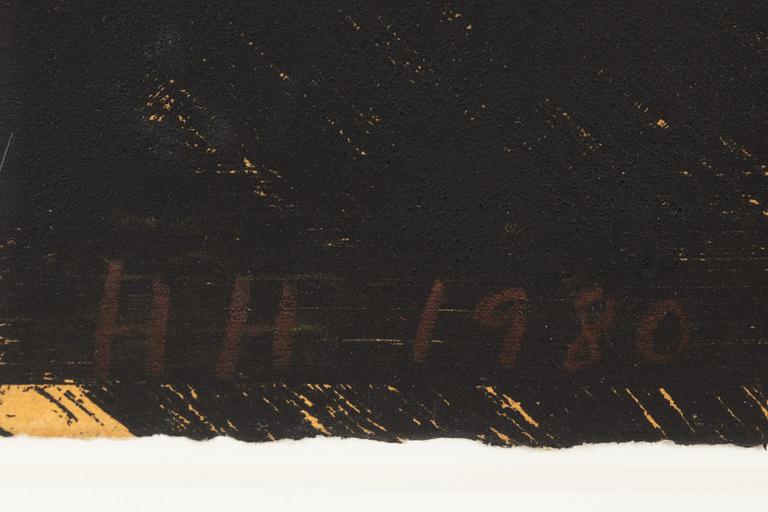 Howard Hodgkin, etsning, 1980. Signerad och daterad.