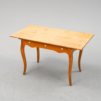 A birch Rococo style desk, second half of the 19th Century.