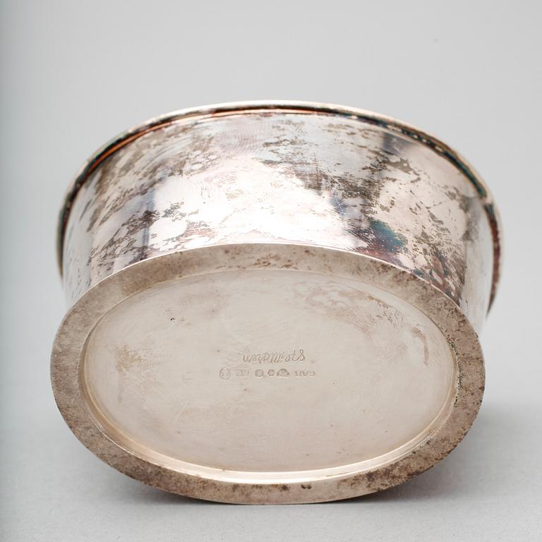 KAFFESERVIS, 3 delar, GAB, Sven Arne Gillgren, Stockholm 1952-53. Tot ca 681 gram.