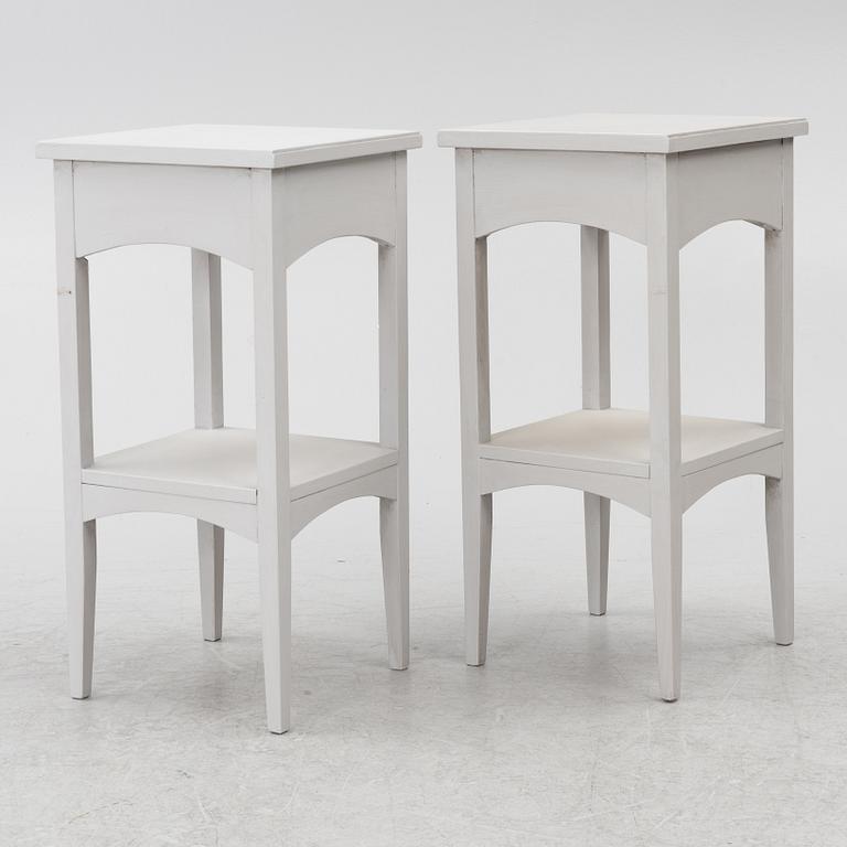 A pair of night stands, circa 1900.