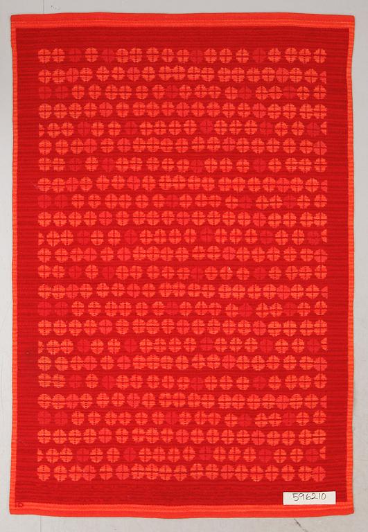 MATTA, dubbelvävd, Ingrid Dessau, signerad ID. Ca 205 x 138 cm.