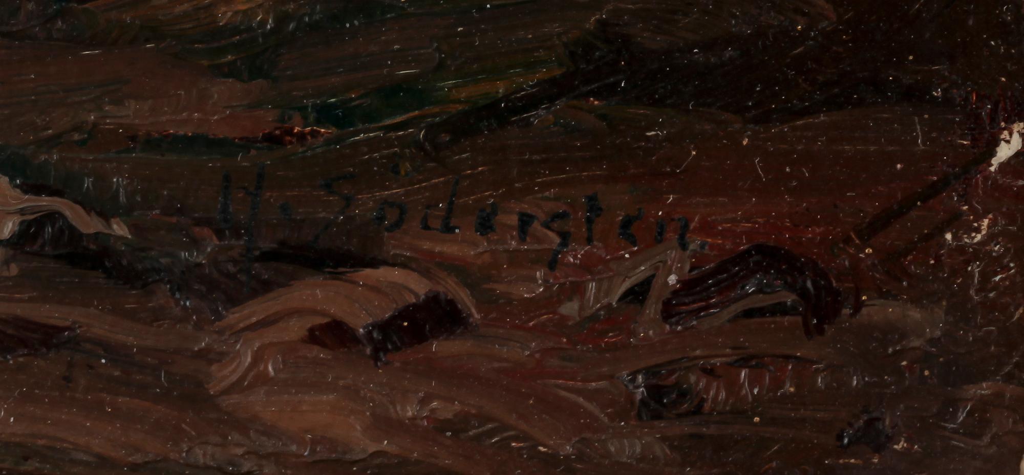 HERMAN SÖDERSTEN, olja på duk, signerad.