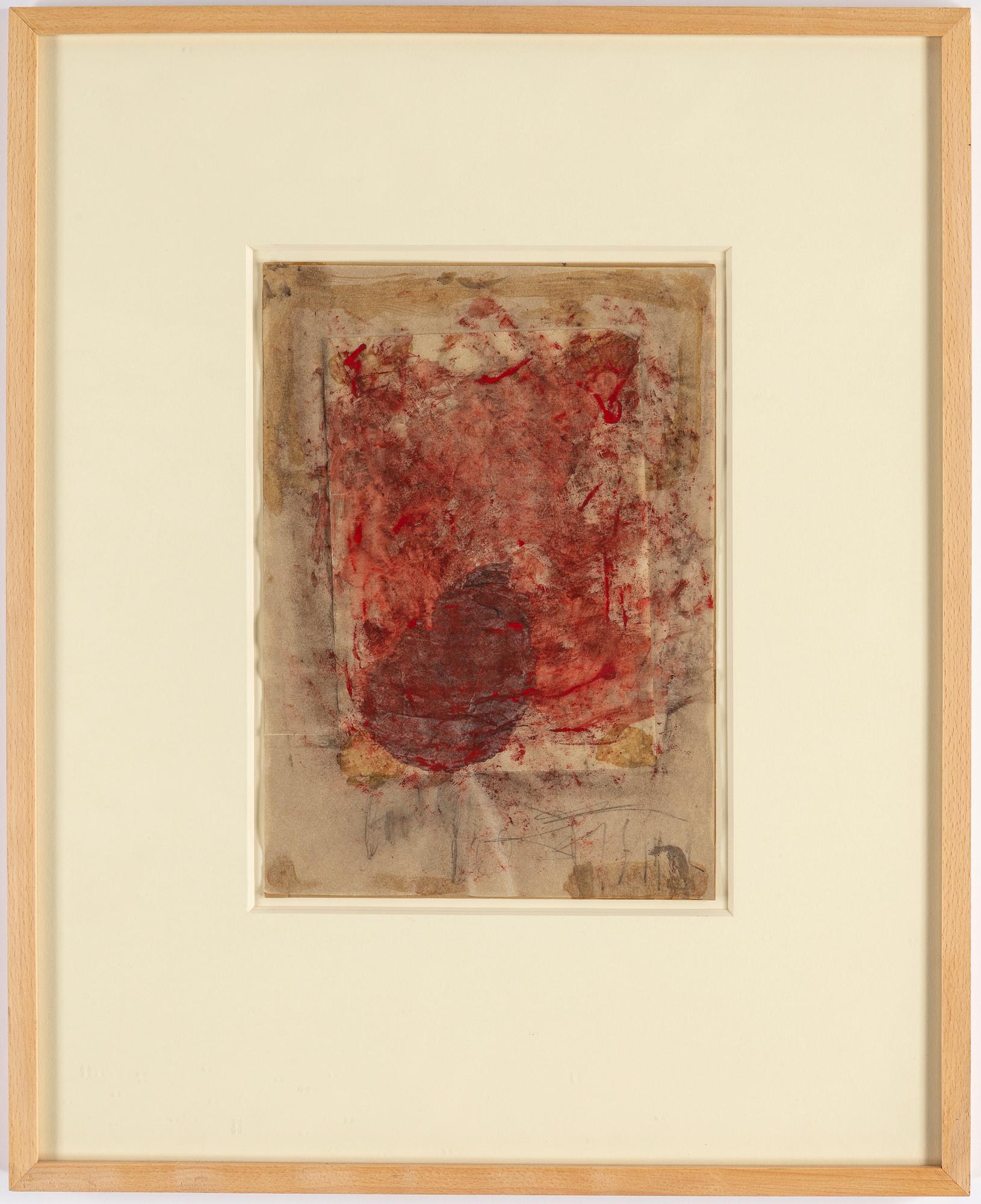 EDDIE FIGGE, mixed media, signed and dated 1962.