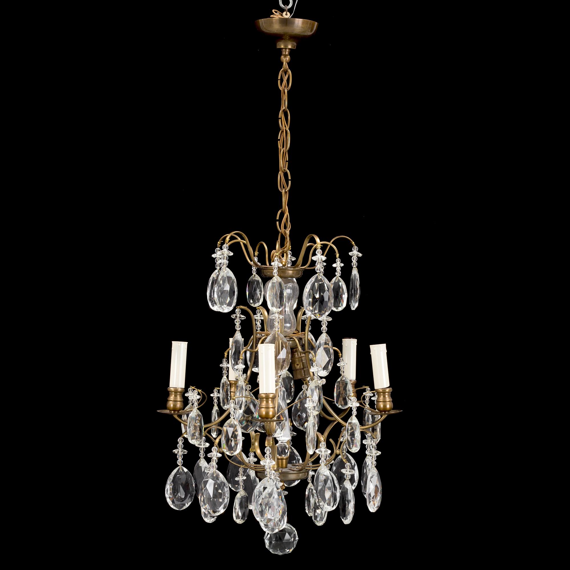 A mid 20th century rococo style ceiling light.