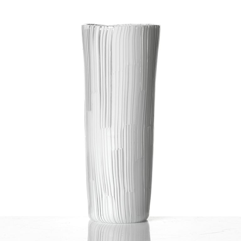 Ginette Gignous, a 'Pioggia' glass vase, Venini, Murano, Italy 1960s.