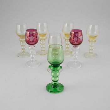 Remmare, 8 st, glas, 1900-tal.