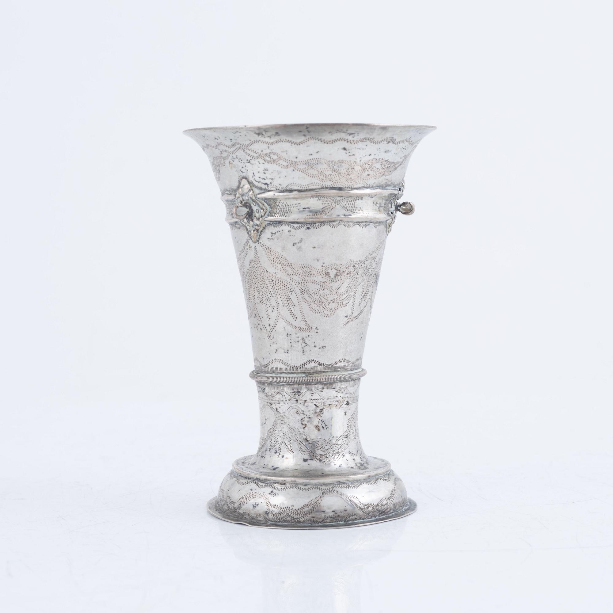 Bägare, silver, Sverige, 1868 eller 1870.