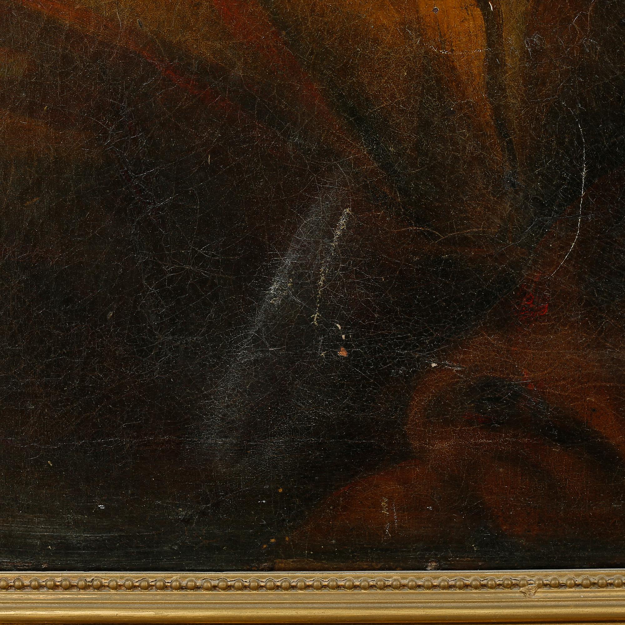 UNKNOWN ARTIST, oil on canvas, no signature, 19th century.