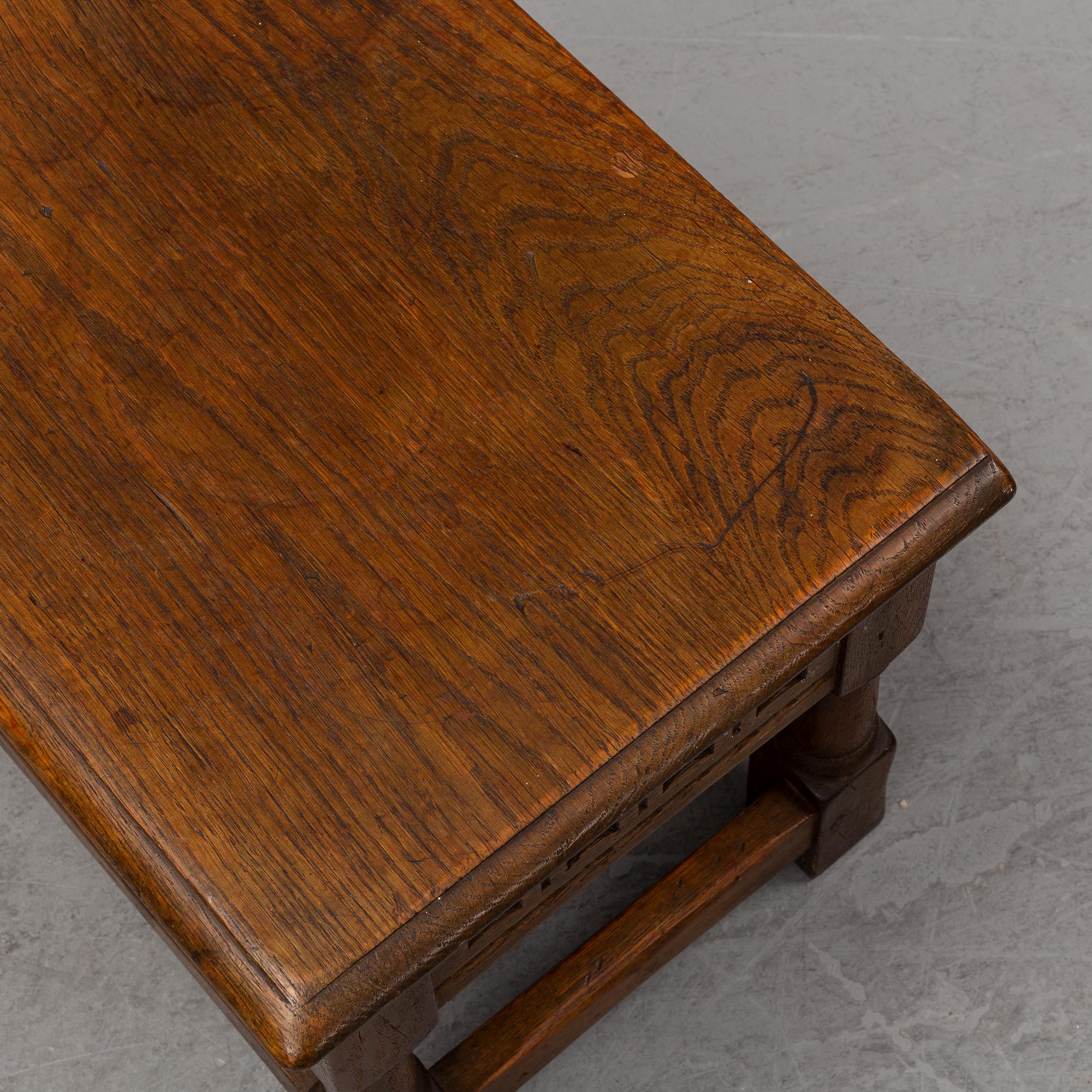 A small Baroque style oak chest, Nordiska Kompaniet, Stockholm, 1936.