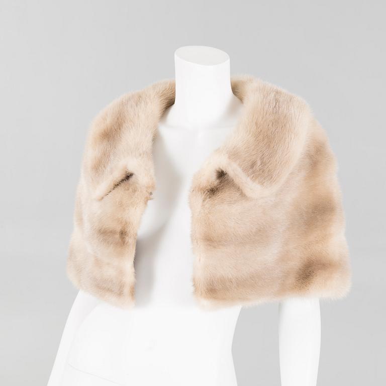 A mink cape.