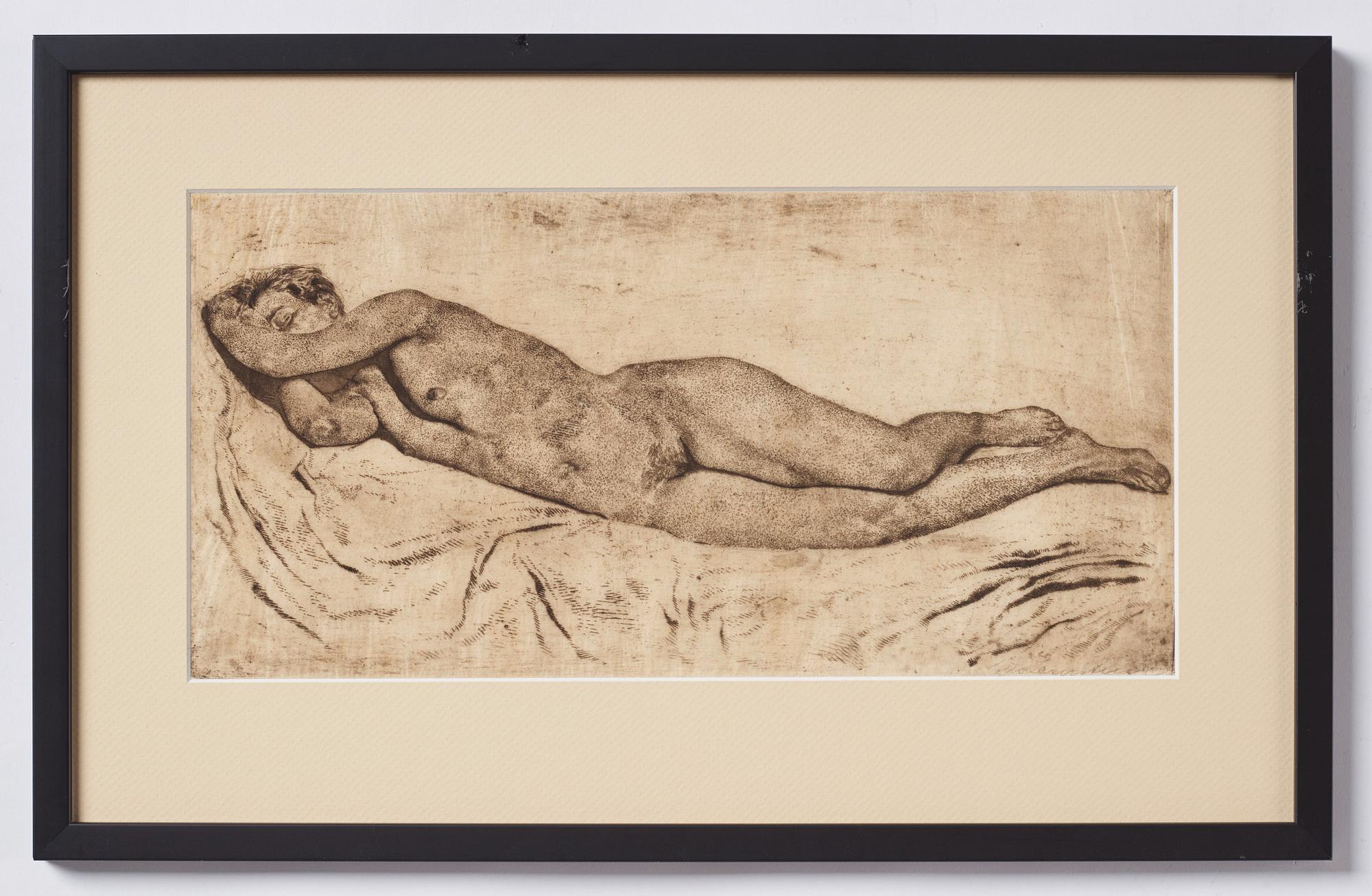 Lotte Laserstein, "Schlafender weiblicher Akt".