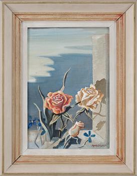 AXEL OLSON, olja på pannå, sign o dat 43.