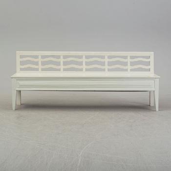 A painted pine sofa, 19th Century.